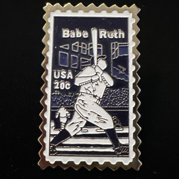 Postage Stamp Pins USPS Collectible Babe Ruth, Baseball, Buffalo, Love Vintage - Picture 4 of 6
